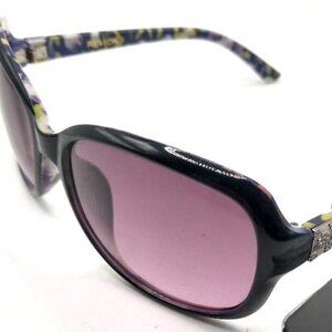 REVLON Women's Purple Floral Sunglasses NEW Foster Grant RVN 56